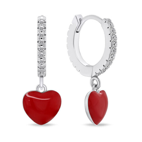 Серьги Brilio Silver Romantic Heart EA761WR