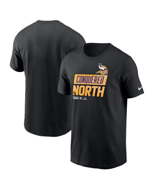 Men's Black Minnesota Vikings 2022 NFC North Division Champions Locker Room Trophy Collection T-shirt