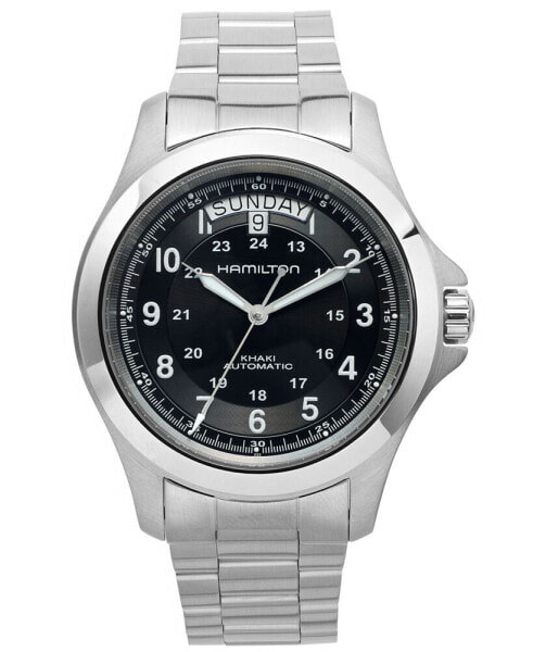 Men's Swiss Automatic Khaki King Stainless Steel Bracelet Watch 40mm H64455133