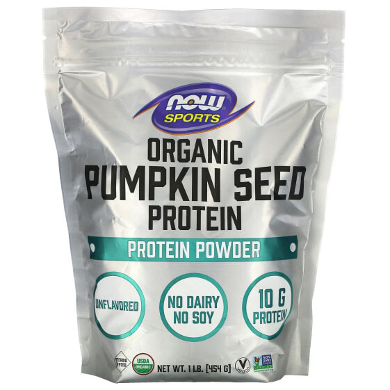 Sports, Organic Pumpkin Seed Protein Powder, Unflavored, 1 lb (454 g)