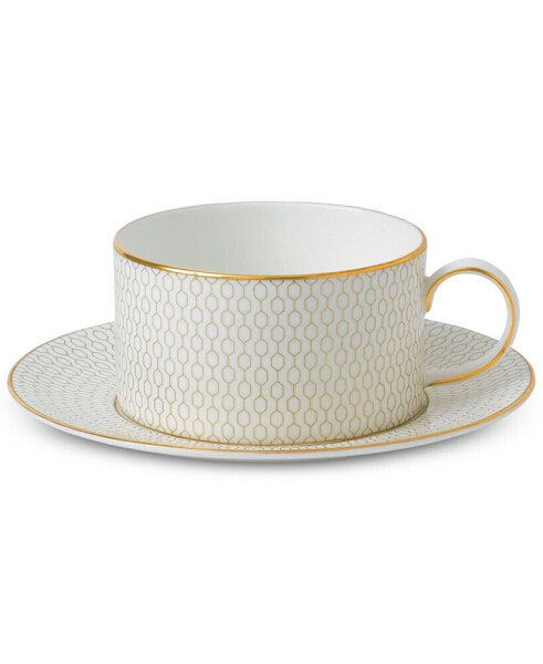 Gio Gold Teacup & Saucer Set