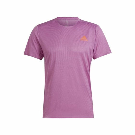 Men’s Short Sleeve T-Shirt Adidas Adizero Speed Dark pink