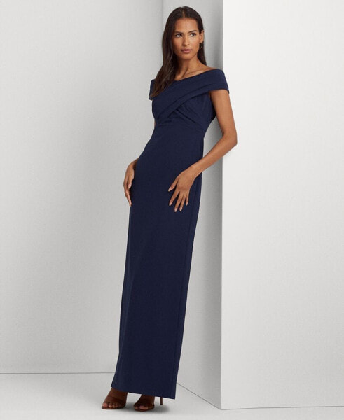 Women's Off-The-Shoulder Column Gown