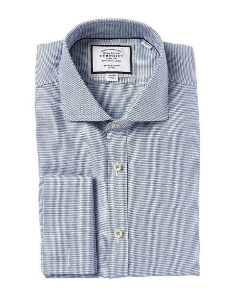 Футболка мужская Charles Tyrwhitt Non-Iron Cambridge Weave Cutaway Extra Slim Fit Shirts