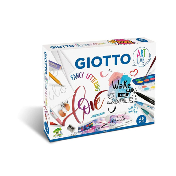 Художественный набор для рисования Giotto Art Lab Fancy Lettering 45 Предметов Разноцветный