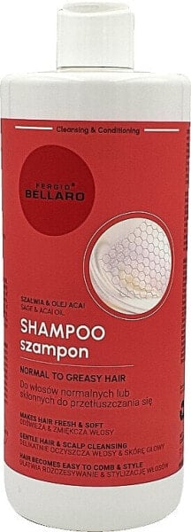 Shampoo für normales bis fettiges Haar mit Salbei und Acai-Öl