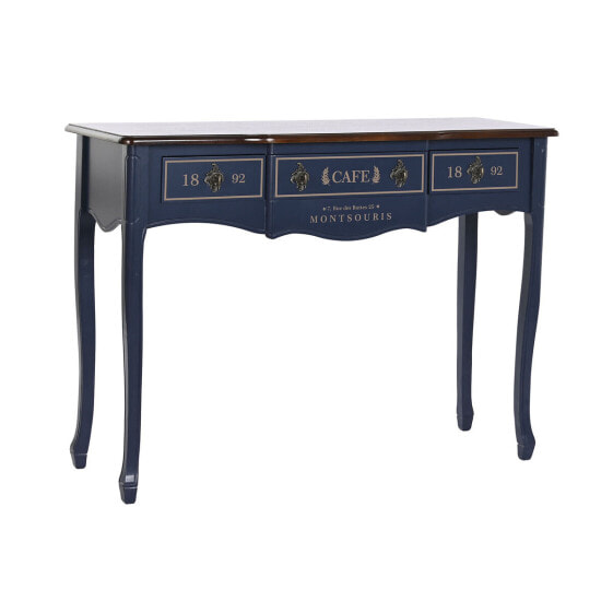 Журнальный столик DKD Home Decor Керамический Коричневый Тёмно Синий Paolownia wood 110 x 40 x 79 cm