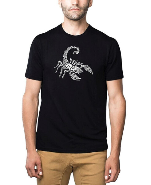 Men's Premium Word Art T-Shirt - Types of Scorpions