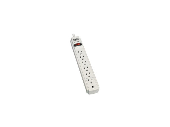 Tripp Lite 6-Outlets, 8-Ft Cord, 990 Joule Strip, Flat Plug - Protect It! Surge