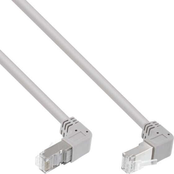InLine Patch cable up/down angled - S/FTP (PiMf) - Cat.6 - PVC - copper - grey,2.67m