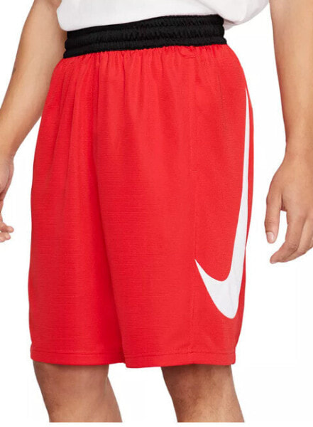 Nike DN4010-657 Men's Dri-Fit Basketball Shorts Loose Fit Size M Red Black White