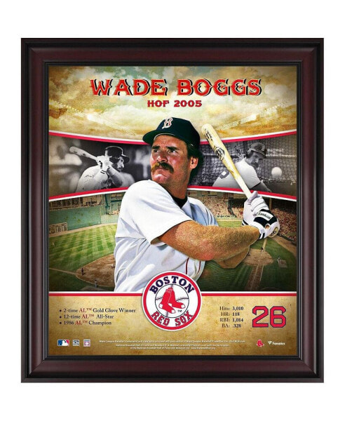 Wade Boggs Boston Red Sox Framed 15" x 17" Hall of Fame Career Profile