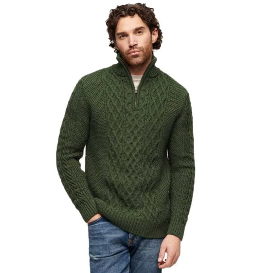 SUPERDRY Jacob Cable half zip sweater