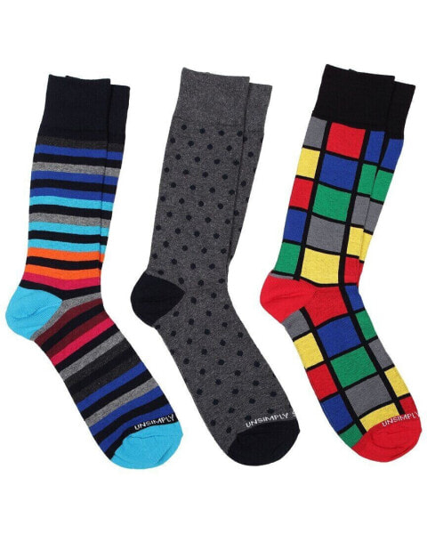 Носки мужские белые Unsimply Stitched Set of 3 Crew Sock 3 пары