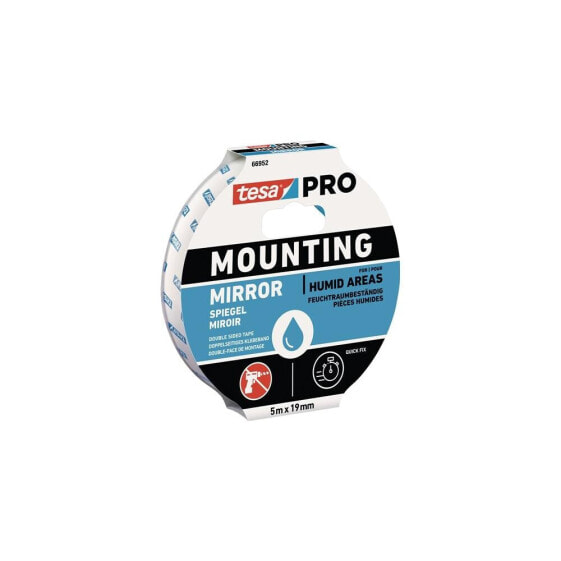 Tesa Montageband Mounting PRO Spiegel 66952 weiß Länge 5 m Breite 19 mm,VE: 16 Rolle