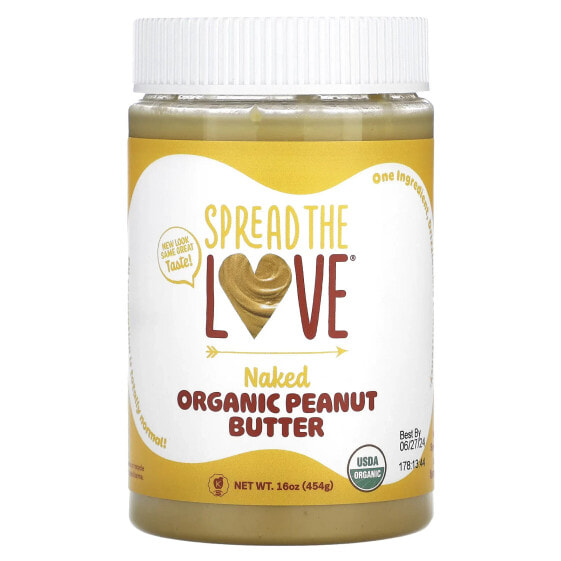 Organic Peanut Butter, Naked, 16 oz (454 g)