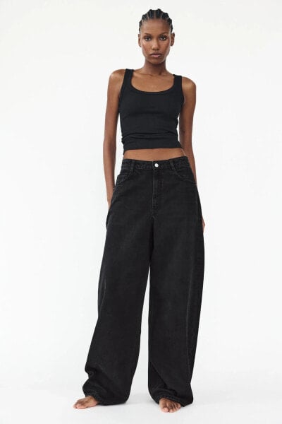 TRF RELAXED OVERSIZE MID-WAIST JEANS