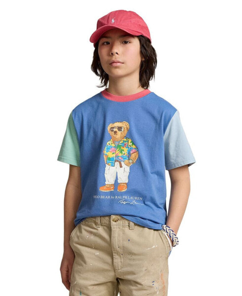 Big Boys Polo Bear Color-Blocked Cotton T-shirt