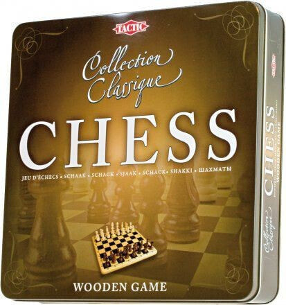 Логическая настольная игра Tactic Шахматы в металлическом банке (14001)
