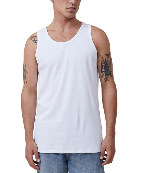 Men's Loose Fit Rib Tank Top