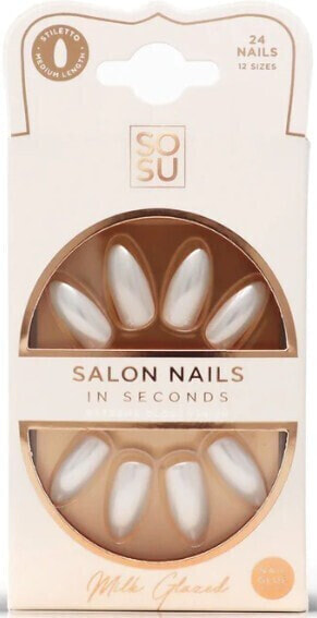 Artificial nails Milk (Salon Nails) 24 pcs