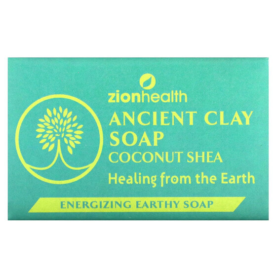 Кокосовое мыло для тела Zion Health Ancient Clay Bar Soap, 170 г