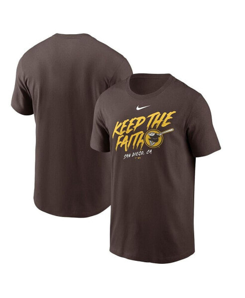 Men's Heather Gray San Diego Padres Keep The Faith Local Team T-shirt