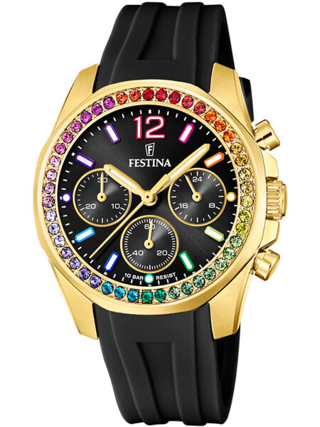 Festina F20650/3 Boyfriend Chronograph Ladies Watch 38mm 10ATM