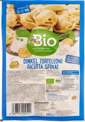 Nudeln, Dinkel Tortelloni Ricotta & Spinat, 250 g