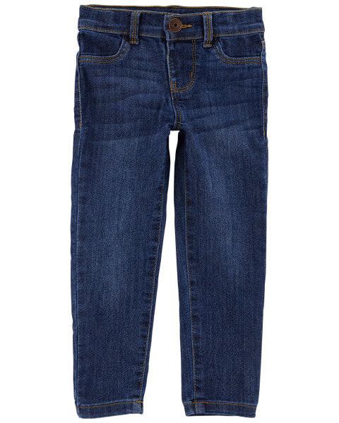 Toddler Dark Blue Wash Super Skinny-Leg Jeans 2T