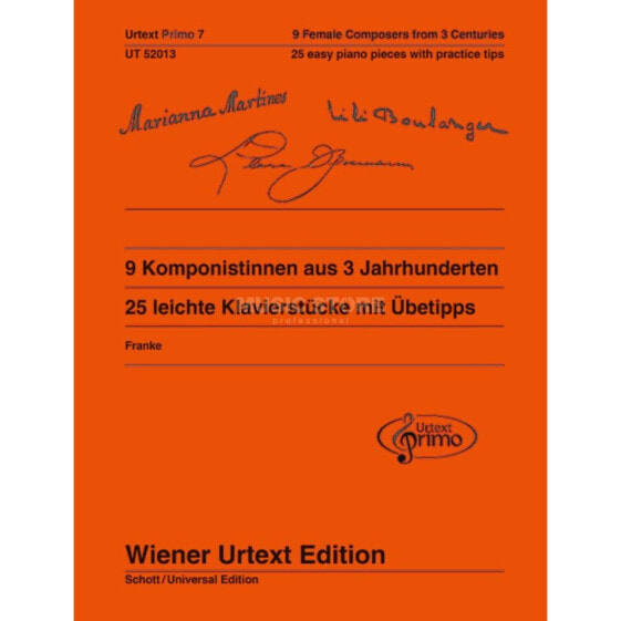 Wiener Urtext 9 Komponistinnen aus 3 Jahrhunderten