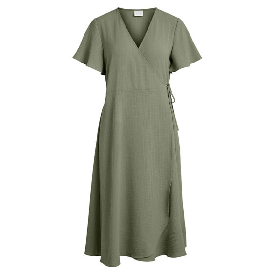 VILA Loe Short Sleeve Midi Dress