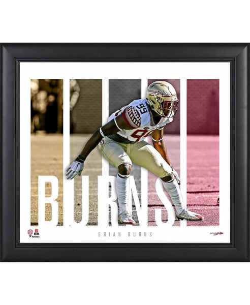 Brian Burns Florida State Seminoles Framed 15" x 17" Player Panel Collage