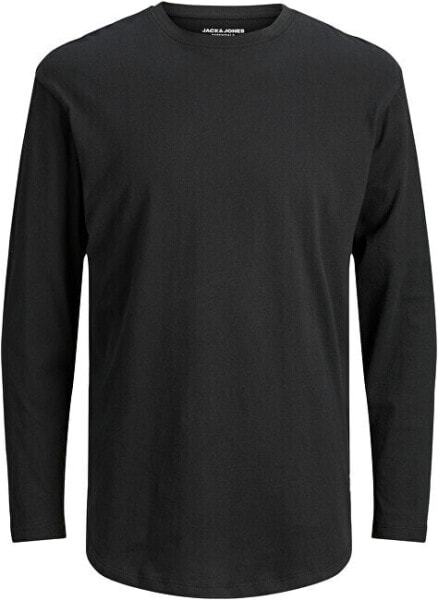 Pánské triko JJENOA Long Line Fit 12190128 Black Relaxed