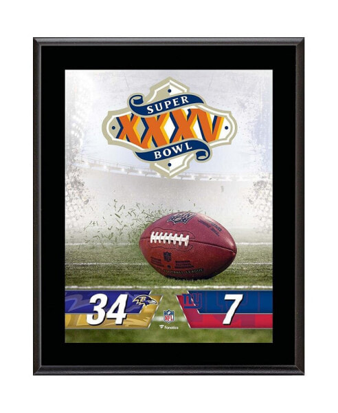 Baltimore Ravens vs. New York Giants Super Bowl XXXV 10.5" x 13" Sublimated Plaque