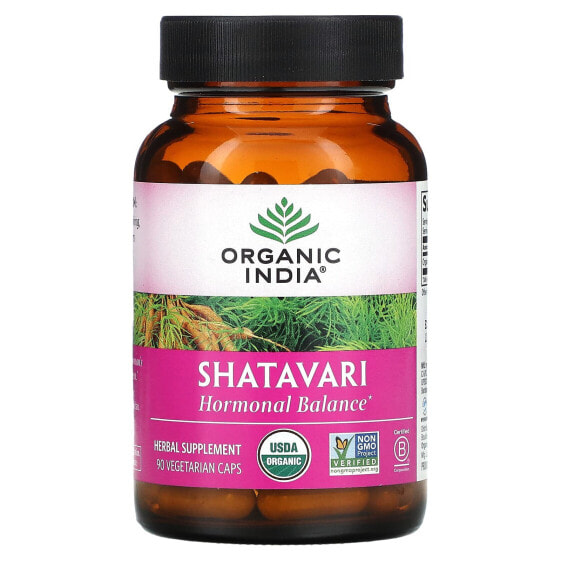 Травяные капсулы Shatavari, ORGANIC INDIA, 90 шт.