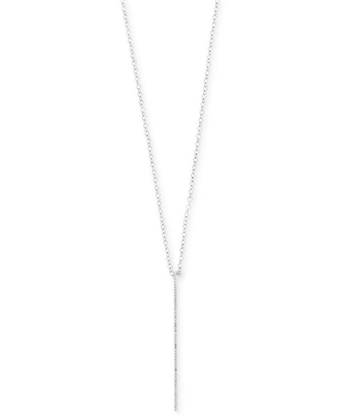 Pavé Rose by EFFY® Diamond Vertical Bar Pendant Necklace (1/8 ct. t.w.) in 14k Rose, Yellow, and White Gold