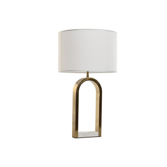Настольная лампа Home ESPRIT Белый Позолоченный Мрамор Железо 50 W 220 V 38 x 38 x 70 cm