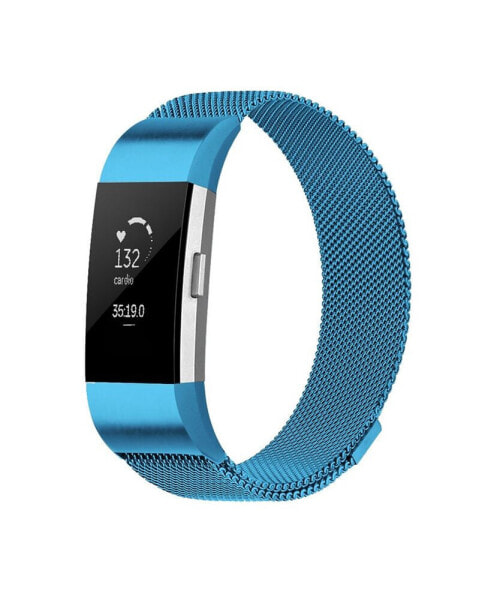 Ремешок для часов POSH TECH Fitbit Charge 2 синий из нержавеющей стали