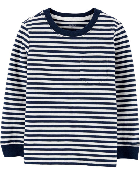 Kid Striped Pocket Jersey Tee 10