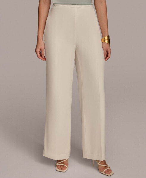 Women's Flat Front Wide Leg Pants