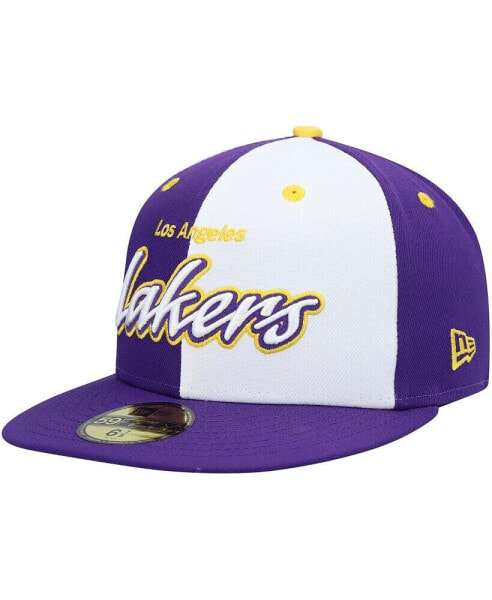 Men's Purple, White Los Angeles Lakers Griswold 59FIFTY Fitted Hat