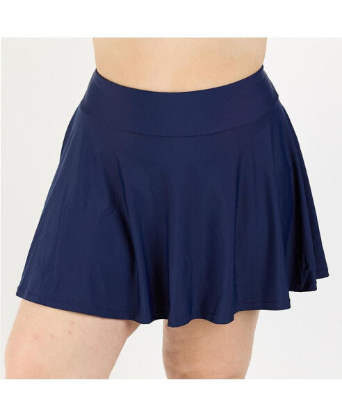 Plus Size Flowy Swim Skort