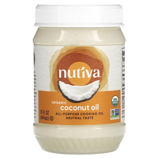 All-Purpose Cooking Oil, Organic Coconut Oil, 15 fl oz (444 ml)