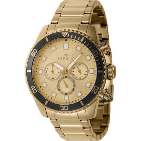 INVICTA Pro Diver Chronograph GMT Quartz Gold Dial Men's Watch Item No. 46057