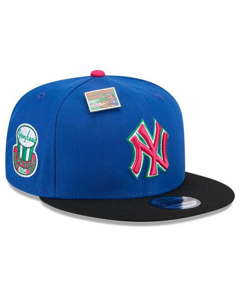 Men's Royal/Black New York Yankees Watermelon Big League Chew Flavor Pack 9FIFTY Snapback Hat