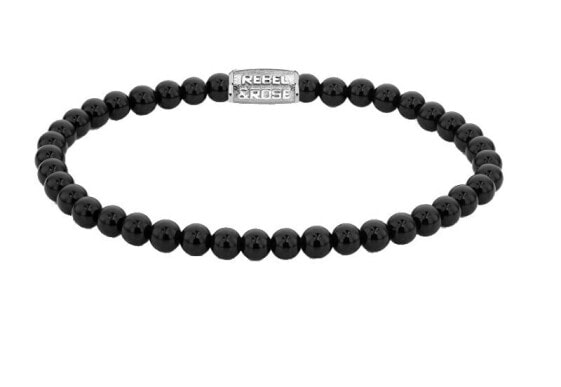 Black Velvet Beaded Bracelet RR-40107-S
