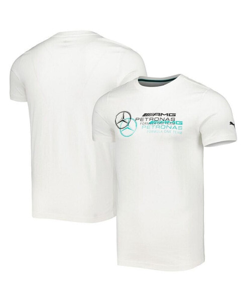 Men's White Mercedes-AMG Petronas F1 Team 2023 Logo T-shirt