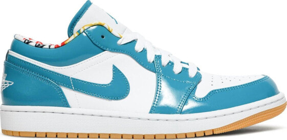 [DC6991-400] Mens Air Jordan Retro 1 Low SE 'Barcelona Cyber Teal'