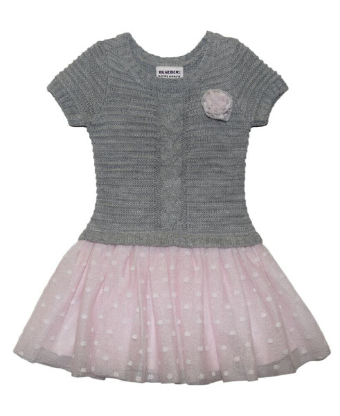 Baby Girls Sweater and Polka Dot Tulle Skirt Dress